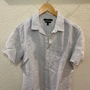 Marc Antony slim fit mens short sleeved button up